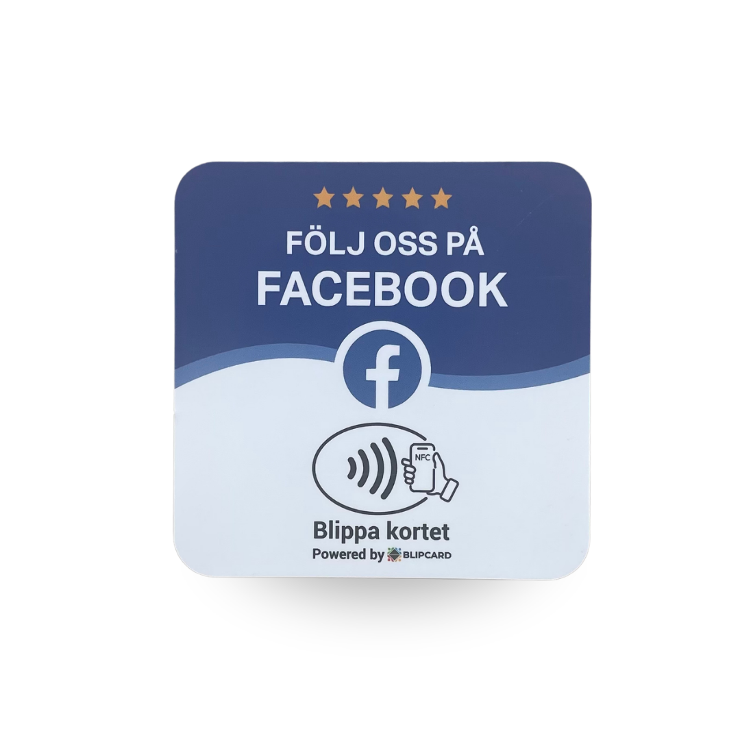 Blipcard Facebook-kort – NFC-kort för fler följare och gilla-markeringar
